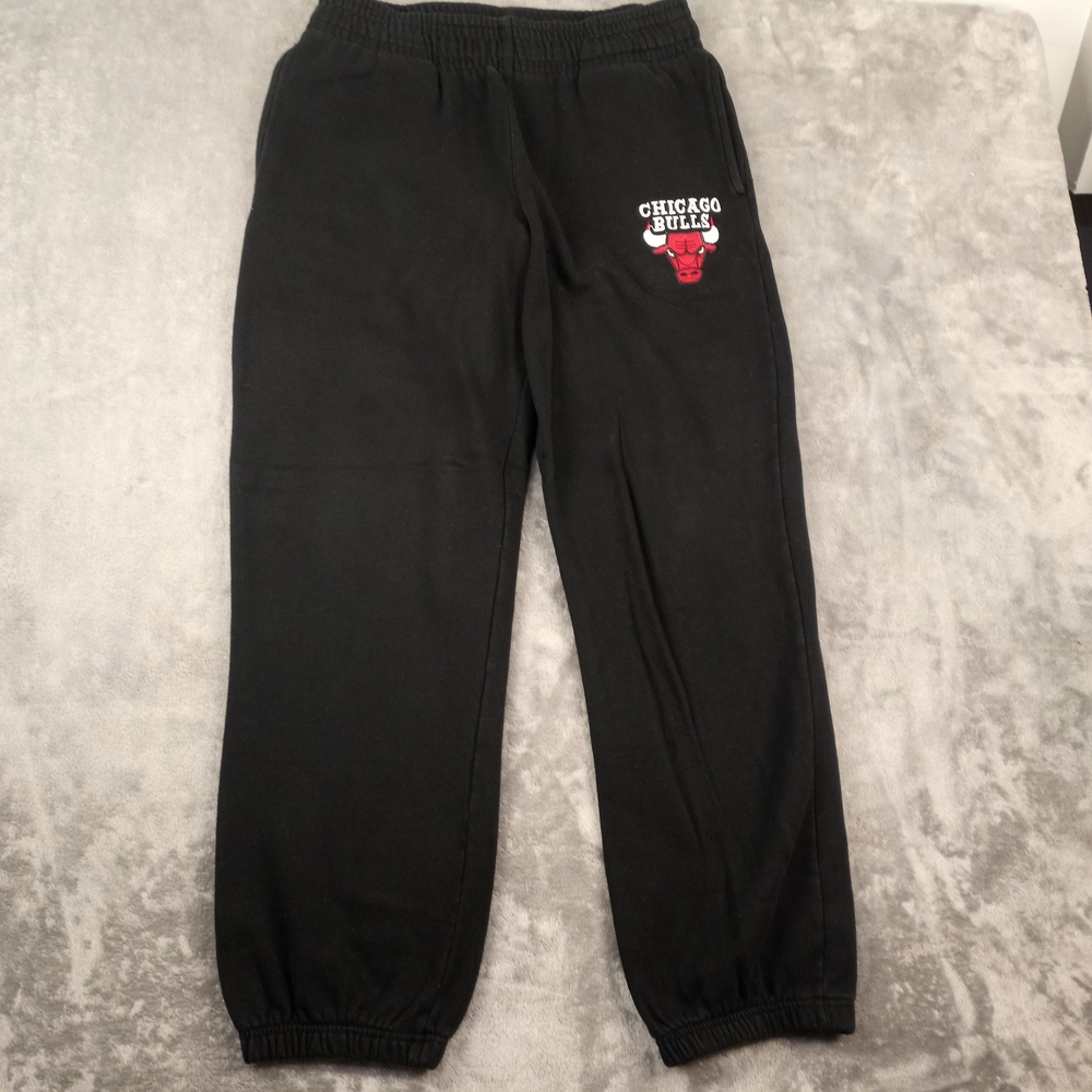 NBA Chigicago Bulls  Sweatpants Joggers Black Size Large - Picture 2 of 6